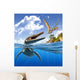 Plesiopleurodon Jumps out Water Wall Decal