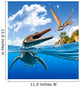 Plesiopleurodon Jumps out Water Wall Decal