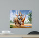 Rubeosaurus Roams Prehistoric Environment Wall Decal