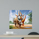 Rubeosaurus Roams Prehistoric Environment Wall Decal