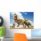 Tyrannosaurus Rex Fighting with Wall Decal