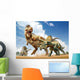 Tyrannosaurus Rex Fighting with Wall Decal
