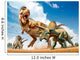 Tyrannosaurus Rex Fighting with Wall Decal