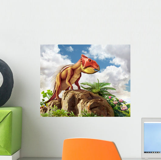 Leptoceratops and His Favorite Wall Decal