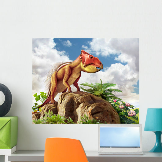 Leptoceratops and His Favorite Wall Decal