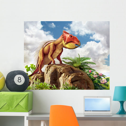 Leptoceratops and His Favorite Wall Decal