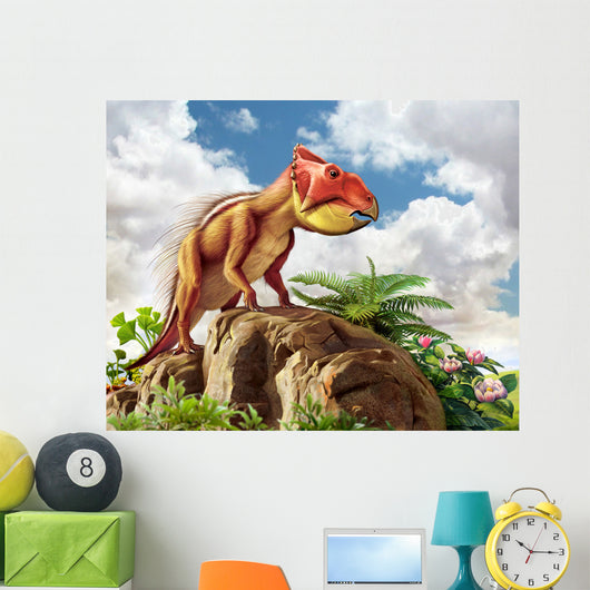 Leptoceratops and His Favorite Wall Decal