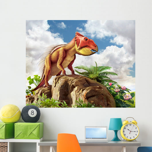 Leptoceratops and His Favorite Wall Decal