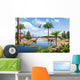 Two Herrerasaurus Dinosaurs Chasing Wall Decal