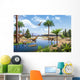 Two Herrerasaurus Dinosaurs Chasing Wall Decal