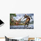 Spinosaurus Hunting Onchopristis Wall Decal