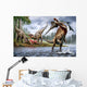 Spinosaurus Hunting Onchopristis Wall Decal