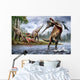 Spinosaurus Hunting Onchopristis Wall Decal