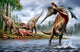Spinosaurus Hunting Onchopristis Wall Decal