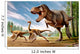 Tyrannosaurus Rex Attacking Two Wall Decal