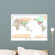 Political World Map Wall Mural
