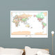 Political World Map Wall Mural