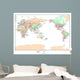 Political World Map Wall Mural