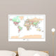 Political World Map Wall Mural