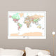 Political World Map Wall Mural