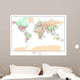 Political World Map Wall Mural