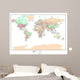 Political World Map Wall Mural