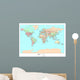 Political World Map Wall Mural