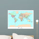 Political World Map Wall Mural