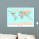 Political World Map Wall Mural