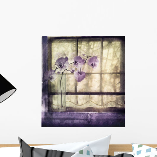Window Orchids Wall Mural