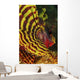 Bright Yellow and Red Wall Decal