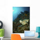 Green Sea Turtle Resting Wall Decal