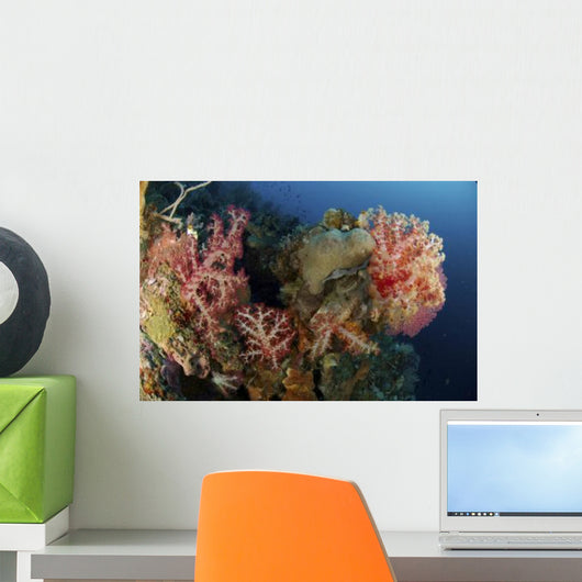 Reef Scene with Gorgonian Wall Decal Design 1