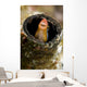 Orange Blenny Peeking out Wall Decal