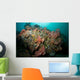 Colorful Reef Scene Komodo Wall Decal Design 1