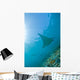 Group Manta Rays Blue Wall Decal