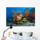 Colorful Reef Scene with Wall Decal Design 1