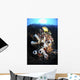 Colorful Reef with Grey Wall Decal