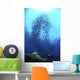Divers Photographing School Trevally Wall Decal Design 2