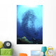 Divers Photographing School Trevally Wall Decal Design 2