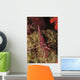 Red and White Hinge-beak Wall Decal
