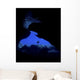 Diver with Lights Entering Wall Decal