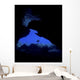 Diver with Lights Entering Wall Decal