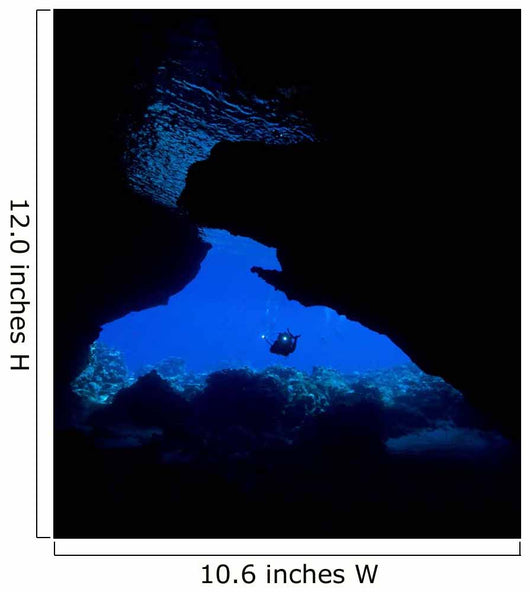 Diver with Lights Entering Wall Decal