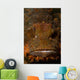 Orange and Brown Face Wall Decal