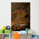 Orange and Brown Face Wall Decal