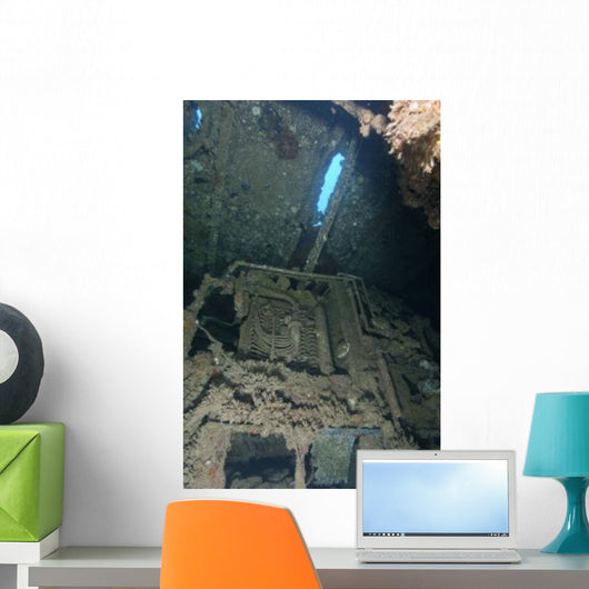 Machinery inside Seven Skies Wall Decal