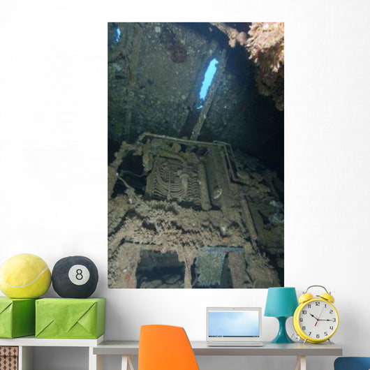 Machinery inside Seven Skies Wall Decal