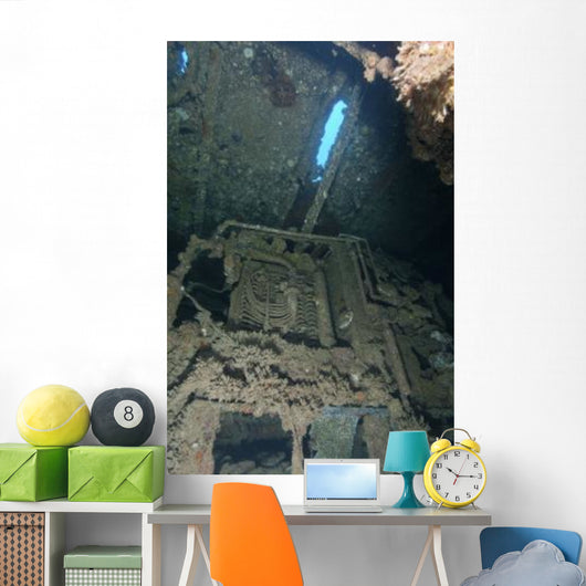 Machinery inside Seven Skies Wall Decal
