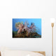 Fluffy Brown Pink and Wall Decal